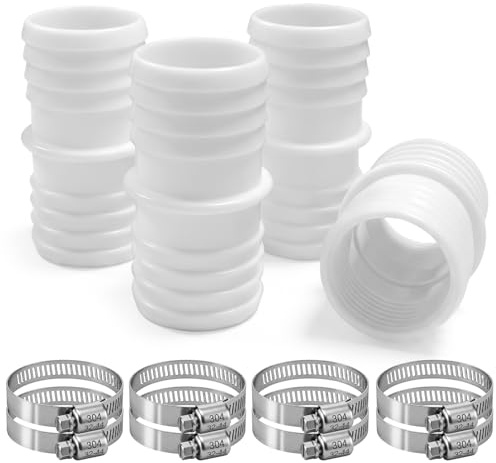 4 Piezas Conector Manguera Piscina, Adaptador para Manguera 38 a 38 mm