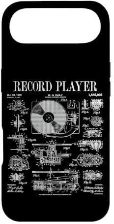 Carcasa para iPhone Air Tocadiscos de Vinilo Vintage Patent DJ Tocadiscos fonógrafo