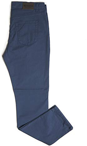 HOLIDAY JEANS Pantalone Modello Etan Primaverile/Estivo Uomo Cotone TG. 46 48 50 52 54 56 58 60 (Blu Chiaro, 54)