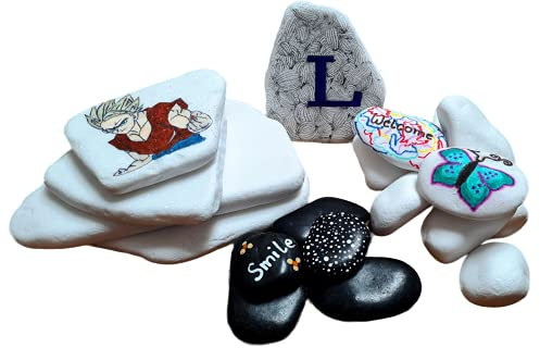 generisch Dekosteine Natursteine Gartensteine Steine zum bemalen 5 kg