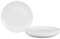 LaGlint 7.5 inch Salad Appetizer Side Plate Set of 6, Lightweight 19cm Opal Glass Round White Plates for Dessert Kitchen, Dishwasher and Microwave Safe