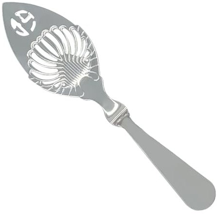 Cucchiaio scanalato in acciaio inox, manico cavo, cucchiaio da bar con manico lungo con ciotola scanalata e cucchiaio per assenzio in acciaio inossidabile per mescolare, strumenti