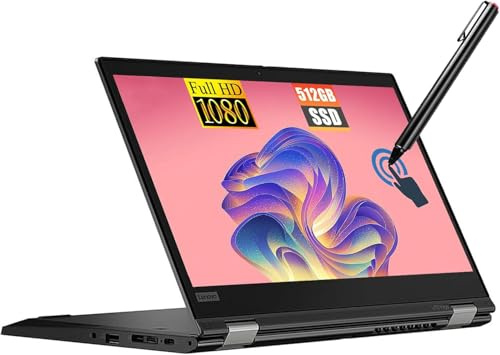 Lenovo ThinkPad L13 Yoga Gen 1, 2 in 1 Touchscreen Laptop, 13.3-Inch FHD, Intel Core i5-10310U, 16GB RAM, 256 GB SSD, Stylus Pen, QWERTY Keyboard, Windows 11 Pro (Renewed)