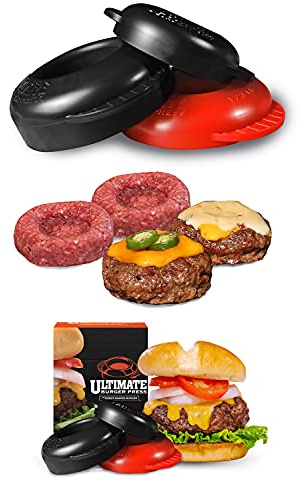 Ultimate Burger Press - 1/4lb, 1/3lb and 1/2lb Stuffed Burger Patty (3 Sizes Inside) GET More Creative