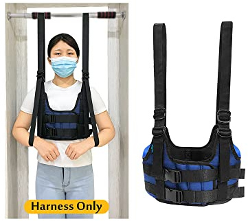 Mybow Back Stretcher Harness for Spinal Decompression, Lumbar Traction Belt & Inversion Table Alternative, Back Realignment Device for Herniated Disc Pain Relief – Large (42–50” Chest)