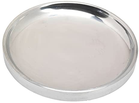 NKlaus Kerzenteller rund Ø10cm Aluminium poliert Untersetzer Dekoration Stumpenkerzen 10448