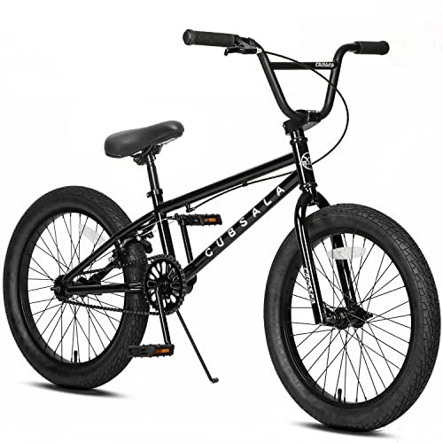 cubsala Freestyle BMX Bike, 18 Inch Kids Bicycle for 5-9 Years Old Kids and Beginner Level Rider, Black