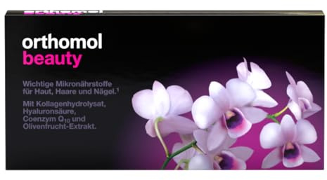 Orthomol Beauty für Frauen - Mikronährstoffe für Haut, Haare und Nägel - mit Coenzym Q10, Biotin und Zink - Trinkampullen à 7 x Tagesportionen