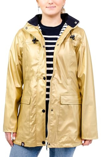 Breizh Ocean - Ciré Femme Imperméable - du XS au 4XL - Création Française GUIDEL - Manteau Femme à Capuche - Veste Imperméable avec Couture Impermeable