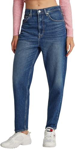 Tommy jeans dam MOM Jean UH TPR CH0152 CO DW0DW19244 avsmalnad, denim (denim mörk), 26W/34L, Denim (denim mörk), 26W x 34L