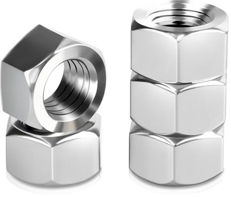 30 Stück Sechskantmutter M10, Mutter M10 Edelstahl A2 V2A Sechskantmuttern, Edelstahlmutter Regelgewinde Mutter