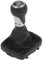 Motoforti 6 Pomello del Cambio Manuale a 6 Velocità con Copertura, Leva del Cambio del Cambio del Cambio, per Audi A3 03-13, Finta Pelle in Plastica, Tono Argento Opaco Nero.