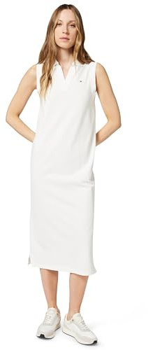 Tommy Hilfiger dam Pique Relaxed Polo Ns Midi Dress Ww0ww44462 Poloklänning