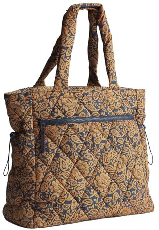 Vera Bradley Sac fourre-tout original poids plume pour femme, Lotus Montage Pécan rôti, Taille unique