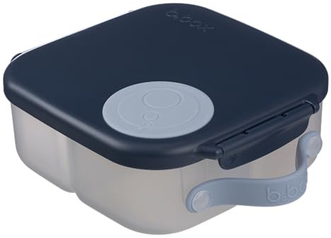 b.box Mini lunchlåda, mellanmålsbehållare för barn, lunchlåda barn, 4,25 kopp | Bento-låda för barn, sanck box, lunchbehållare, läckagesäker, diskmaskinssäker, BPA-fri, Pfann-fri, åldrarna 3+ - midnatt