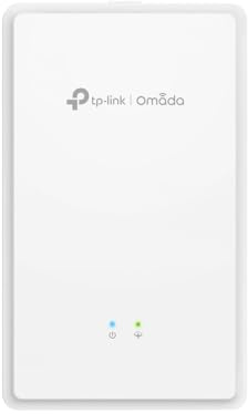 TP-Link EAP615GP-Wall WiFi 6 GPON Access Point, AX1800 Wireless Access Points with GPON Port, One Fiber for Wired/VoIP/HD Video, Omada Mesh, Seamless Roaming, Easy Setup, Centralized Cloud Management