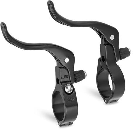 Jwthee Bike Brake Levers, 1 Pair Bicycle Brake Levers Aluminium Alloy Bike Brake Handle Universal 31.8mm for Most Bicycle, Road Bike, Mountain Bike