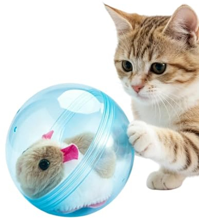 Pelota Interactiva Para Gatos Hámster Interactivo Eléctrico Automático