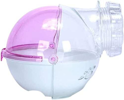 WNZQK Hamster Sand Bathroom Hamster Hideout Hamster Cage Accessories Sand Bath Container Small Pet Toilet Hamster Villa Transparent External(Upgrade Pink)