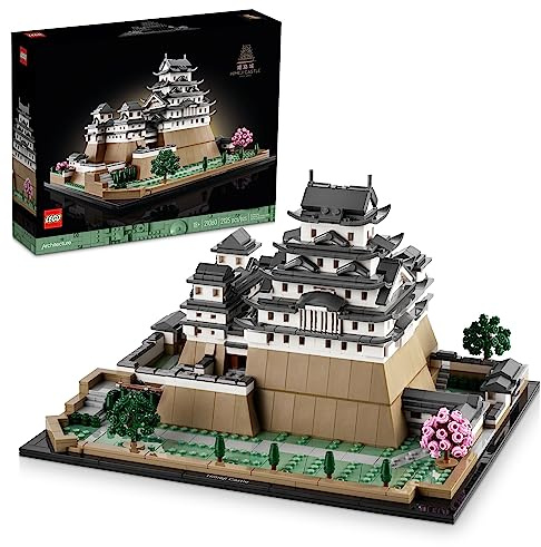 LEGO Collection Architecture Landmarks : Himeji Castle 21060 Ensemble de construction, construisez et exposez ce modèle de collection pour adultes, cadeau amusant pour les amateurs du Japon, bâtiments