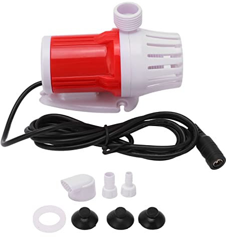 20W,DC 12V Submersible Pump(1200L/H, Ultra Quiet Water Pump,High Flow Frequency Conversion Brushless Pump Amphibious Pumps for Home Pond Fish Tank Fountain