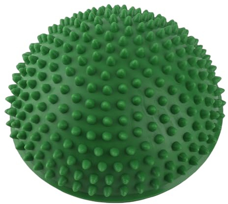ZJchao Solid Trigger Point Massage Ball, Half Round PVC Massage Ball for Muscle Pain Relief Promoting Circulation Massage Lacrosse Ball for Various Body Parts Relieve Muscle Pain (Green)