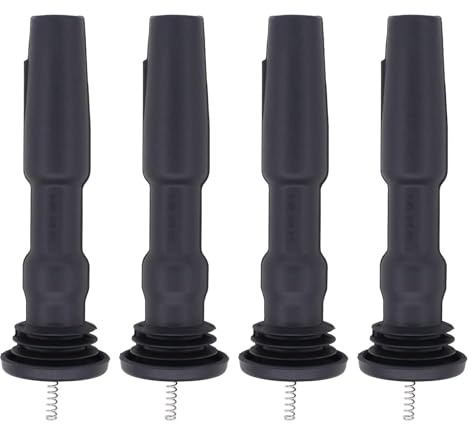 IUSOT 4 stycken tändspole gummistövlar pluggar bil tändspolar modul 04E905199H 04E905199A fjäderreparationssats för Audi A3 A1 Golf 7 Beetle Passat Rapid Ibiza Leon Mii 1.0 1.2 1.4 1.6