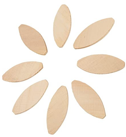 100pcs Wood Biscuits Woodworking Wood Biscuit, Wood Joining Biscuit Joining Biscuits Beechwood Oval Joiner Biscuits for Joining Wood Pieces 0# 10# 20# (20#)