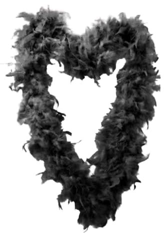 Federboa Schwarz - Federboa Rot | Faschingskostüme | Paraden Federschal | Federn Weiss Weihnachtsgirlande | Party Fashion Rot Federboa | Einfarbige Federboa | 20er Jahre Kostüm Accessoire Für Karneval