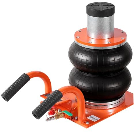 Cric idraulico, Cric pneumatico 3T, cricco pneumatico 3-8S con colonna rialzata, 6 tubi in acciaio, cuscinetto in gomma spessa, adatto for berline, SUV, pick-up per la manutenzione di veicoli domestic