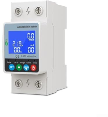 Interruttore automatico intelligente, contatore di energia Wifi, contatore elettrico con timer e spegnimento automatico da sovratensione