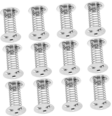 LRXIYODE 12 Piezas Base de Resorte Adhesiva para Manualidades DIY Base de Muelle de Hierro Duradero para Muñecas Oscilantes Accesorios para Decorar Coche y Juguetes Fácil de Montar