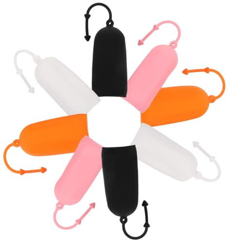 SEWACC Set 8 Copribottiglie da Viaggio in Silicone Elastiche, Manicotti Protettivi Anti-perdita per Flaconi Shampoo e Lozioni, Custodie Colorate per Contenitori Ricaricabili Outdoor