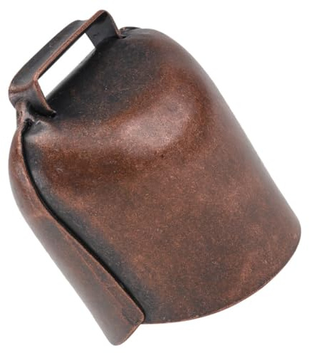 LAPYAPPE Campanello per Collare in Ferro Spesso per Mucche e Pecore, Campanaccio Piccolo Rosso Antico Suono Nitido, Ornamento Versatile per Animali da Fattoria e Bestiame di Grossa Taglia