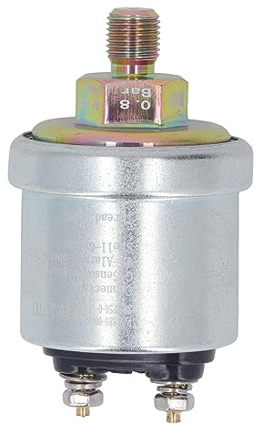 Sensor de Presión de Aceite, Sensor de Presión de Aceite del Motor, Sensor de Presión de Aceite de Latón de Alta Presión M10x1 1/8NPT Rosca Macho para, Fluorómetros (0-10bar)