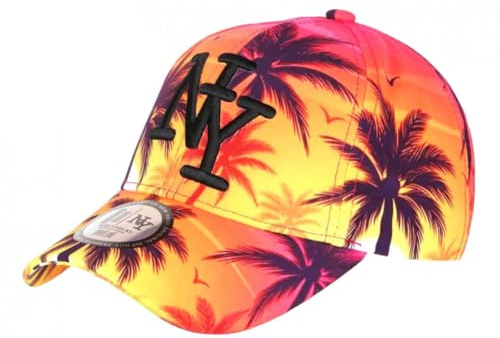 Hip Hop Honour Barnkeps gul röd palm ny baseball copaka 7 är 12 år gammal - pojke, Gult, One Size