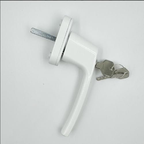 Klugholz 8 Stück Abschließbare Fenstergriffe, Fenstergriff-Set, mit Fenstersicherung und Aluminium-Fensterriegel, geeignet für Fenster, Balkontüren und Terrassentüren, Kindersicherung