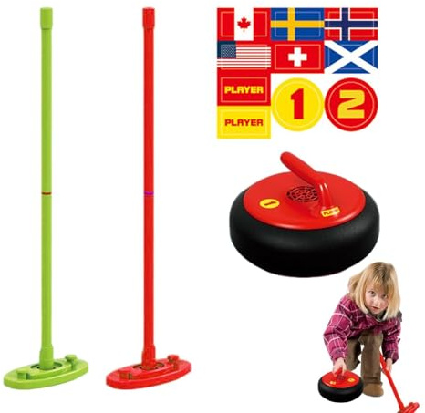 Shuffle Board Curling Game | Exercise Logical Competitive Currling Game Outdoor,Sport Curling GamesWidespread Application Electric Light Brush Develop Children's Creativity For Indoor Living Room