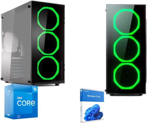 Realtechnology srl Pc Desktop i5-12400 4.40Ghz In Boost 6-Core,Cpu Core i5,Ram Ddr4 32Gb,Ssd Nvme M2 1Tb, Wifi,Windows 11 Professional,Pc fisso Computer assemblato