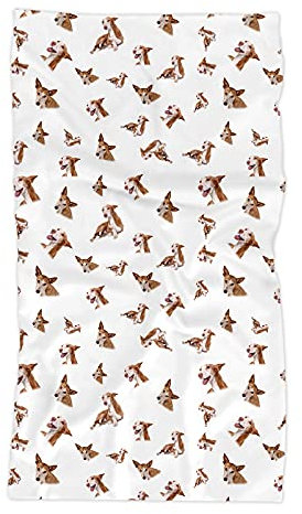 Merchandise for Fans Multifunktionstuch | Schlauchschal | Bandana | Halstuch Fotodruck Damen, Herren, Kinder | Motiv: Hund Podenco Iberico 01