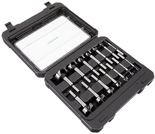 Amazon Brand - Denali 14-Piece Forstner Bit Set with Carry Case
