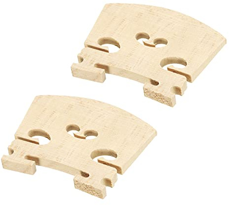 sourcing map 4/4 Violin Bridge Maple Wood Violin Parts for 4/4 Violin, Pack of 2