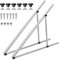 2 x 118 cm soporte panel solar, Ajustable De 0° a 90°, 46.5 Pulgadas Módulo Solar, Juego de Fijación Para Techo Plano, Para Panel Solar de 100W-400W, Barco, Caravana, Techo, Sistema off-Grid