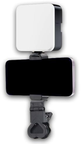 Tomedeks Video Camera Light LED luz de vídeo con batería de 1200mAh Mini 2500-7000K Regulable luz de vídeo con Montaje de Zapata fría CRI95 + para vlogging TikTok RedNote fotografía de Retrato