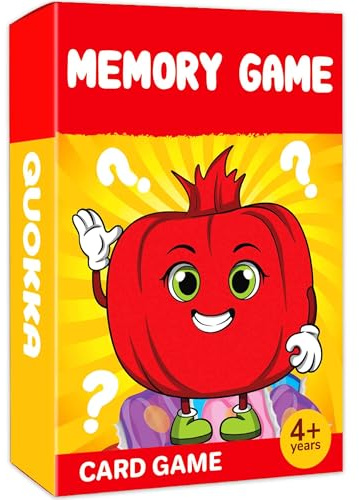QUOKKA Memory Games for Kids Ages 4-8 – Fun Family Game with Cute Characters, Perfect for Travel, Playdates, Family Time – Educational & Engaging Playing Cards for Kids, Easy to Learn, Fast to Play