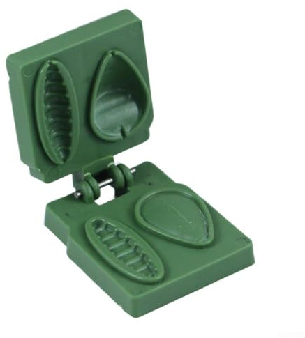 Lot de 3 appâts de pêche pour appareil de moule avec design 2 en 1 pour truite, aide les pêcheurs à former rapidement des appâts de taille uniforme à partir de pâte ou d'appâts souples