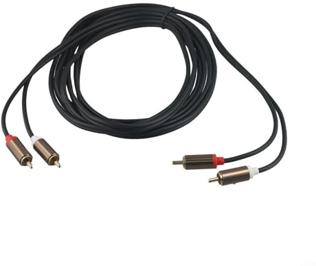 Câble audio stéréo professionnel mâle vers mâle pour caisson de basses et applications haute fréquence, connexion fiable (300 cm)
