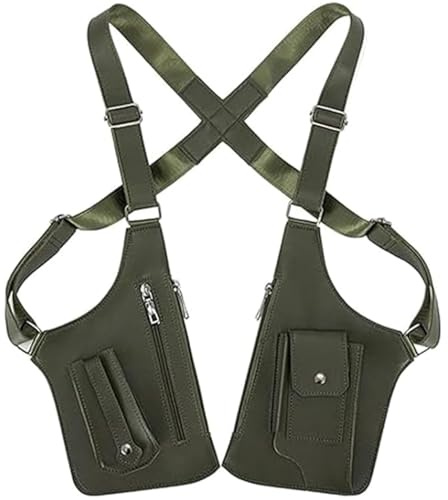 HoldOneLight Premium Faux Leather Unisex Underarm Bag – Adjustable Shoulder Bag/Crossbody Bag with Hidden Anti-Pickpocket Design