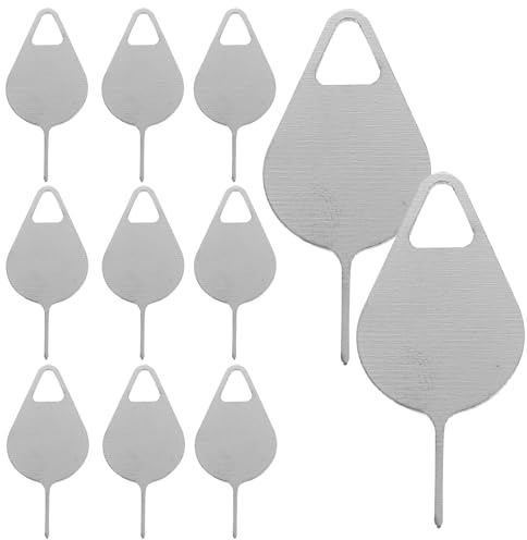 SILENRADAWN Juego de 100 Agujas Metálicas para Expulsor de Tarjetas Sim, Herramienta de Acero Inoxidable, Colores Surtidos, Accesorios para Mantenimiento de Teléfonos Móviles Color Aleatorio