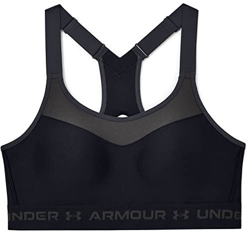 Under Armour Women's Armour High Crossback Sport Bras, Black, 32D